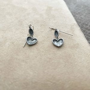 James Avery heart dangle earrings